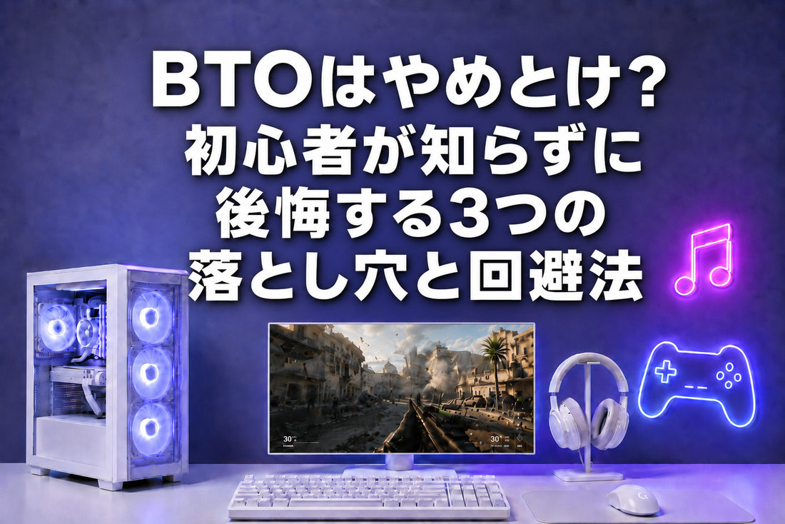 BTOはやめとけ？──初心者が知らずに後悔する3つの落とし穴と回避法｜ゲーミングPC中古専門店パソツク