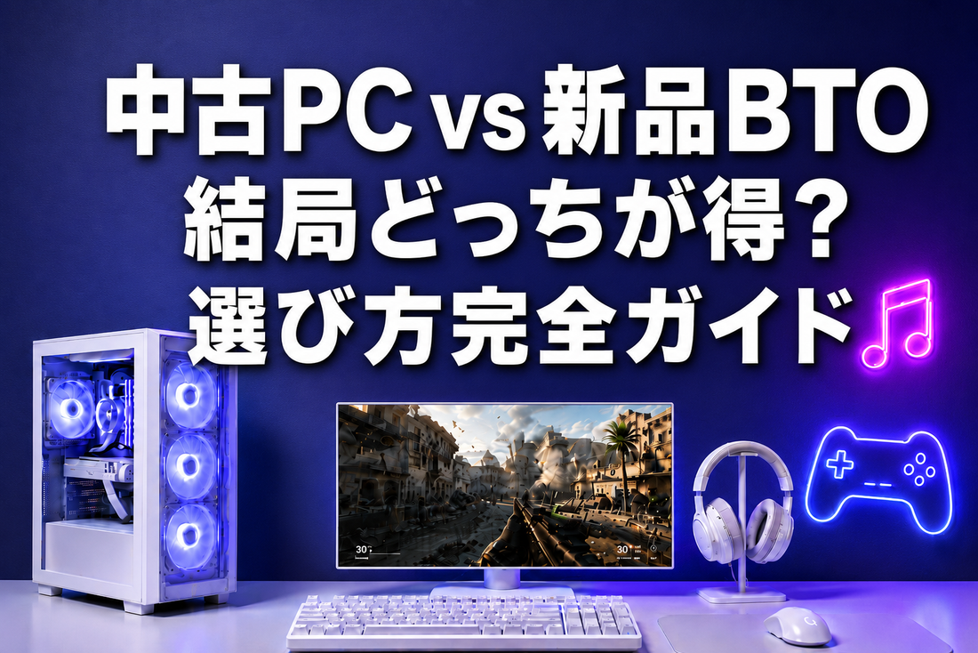 中古PC vs 新品BTO、結局どっちが得？選び方完全ガイド｜ゲーミングPC中古専門店パソツク