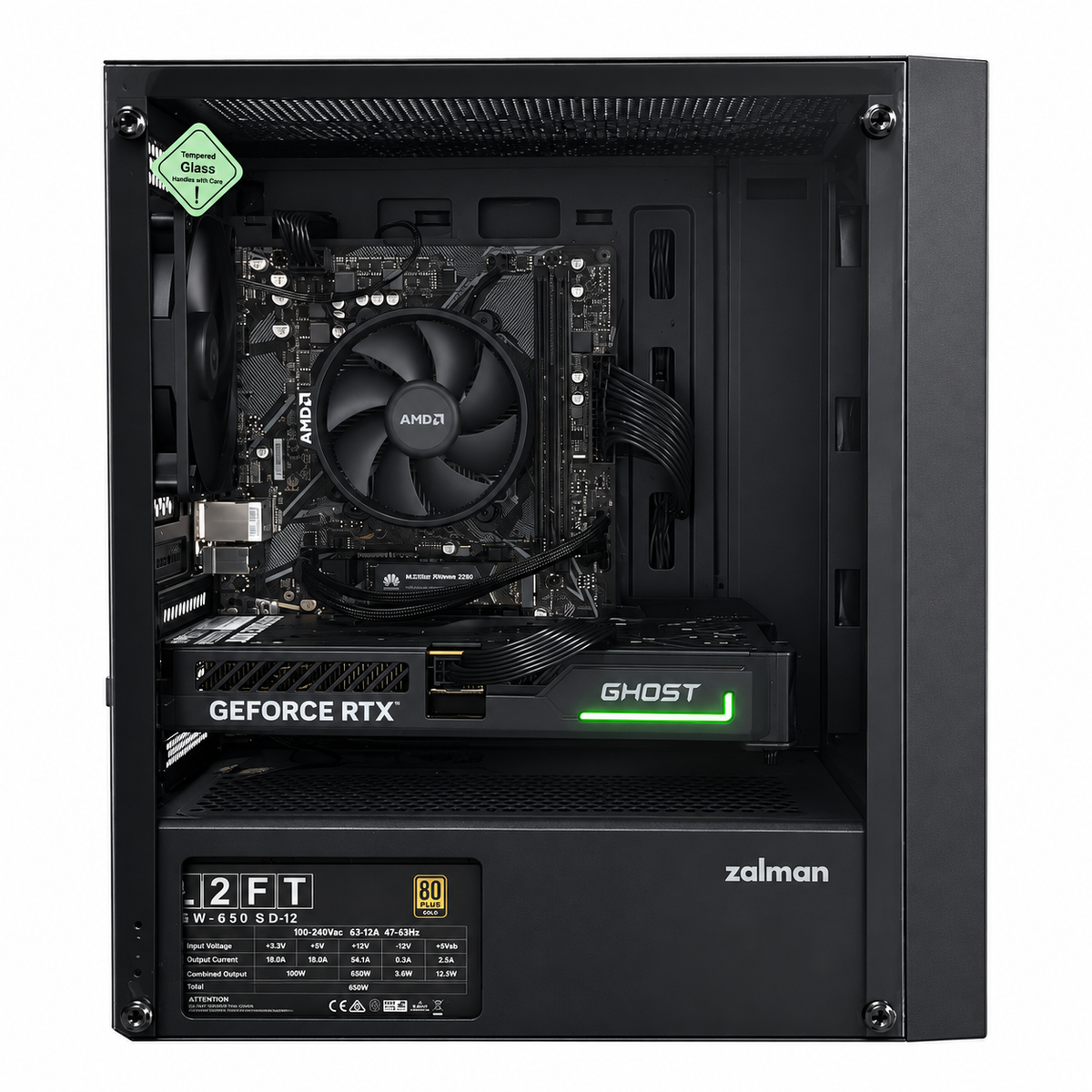即納 Ryzen 7 5700X・GeForce RTX 5060 ゲーミングPC（ZALMAN T3 PLUS）