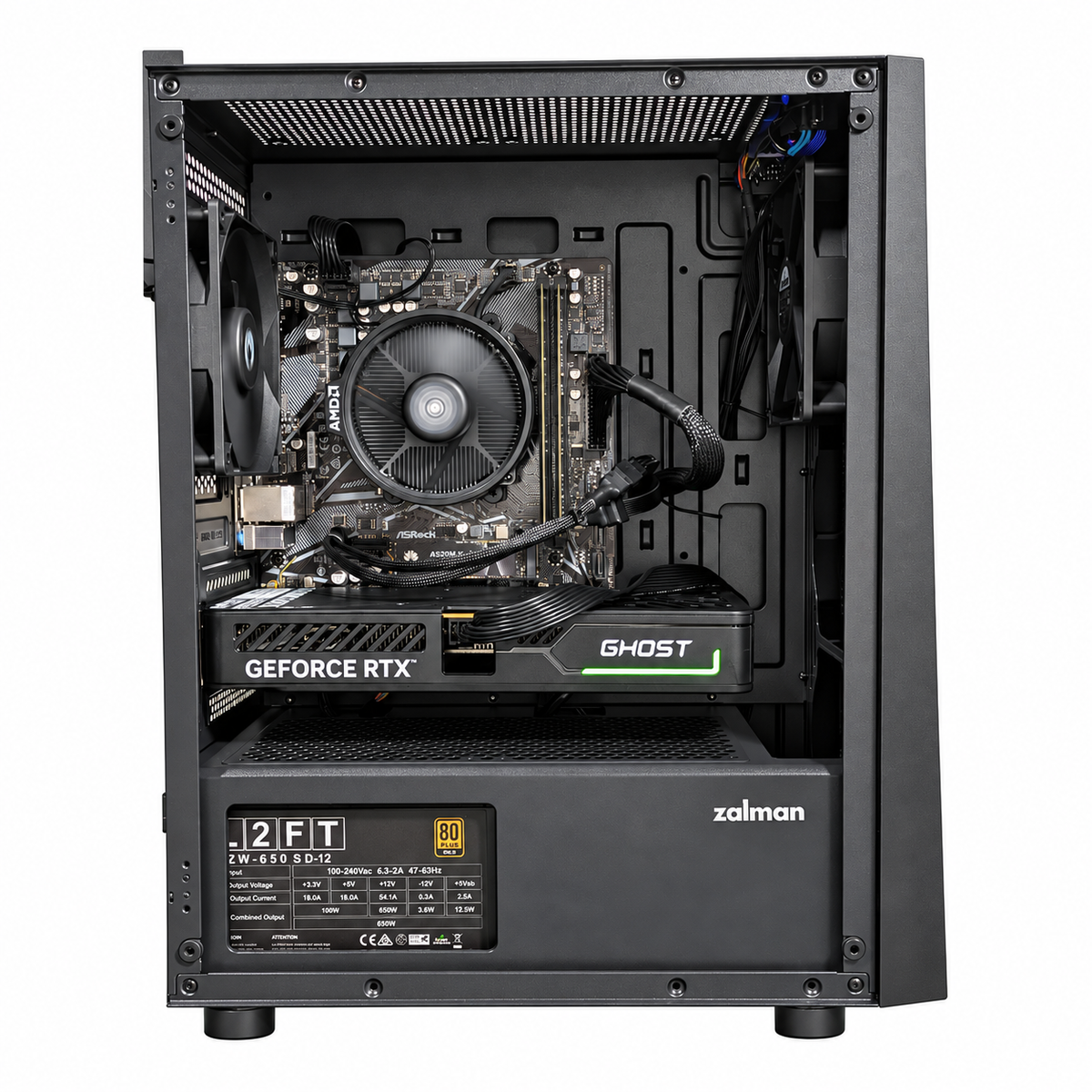 即納 Ryzen 7 5700X・GeForce RTX 5060 ゲーミングPC（ZALMAN T3 PLUS）